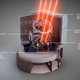 Schematic view of the Four Laser Guide Star Facility installed on the Unit Telescope 4 of ESO’s Very Large Telescope. Image: ESO/L. Calçada